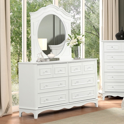 Furniture Of America Naucalpan Traditional White Dresser Model FM7456WH-D