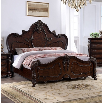 Furniture Of America Roselli Traditional Dark Cherry Bed Model FM7636CH-Queen Bed