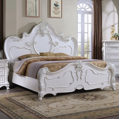 Furniture Of America Roselli Traditional White Bed Model FM7636WH-Queen Bed