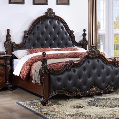 Furniture Of America Cremona Traditional Dark Cherry Bed Model FM7637CH-Queen Bed