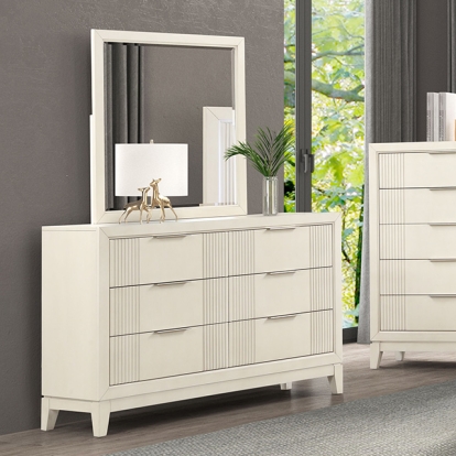 Furniture Of America Isadore Transitional Antique White Dresser Model FM7700WH-D