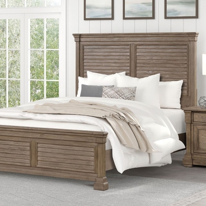 Furniture Of America Sheringham Transitional Weathered Gray Bed Model FM7701BR-Queen Bed
