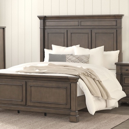 Furniture Of America Huddersfield Transitional Dark Walnut Bed Model FM7702DB-Queen Bed
