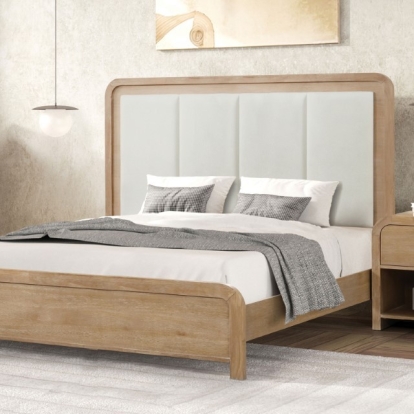Furniture Of America Handforth Transitional Natural Bed Model FM7705NT-Queen Bed