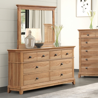 Furniture Of America Mchenry Farmhouse Natural Oak Dresser Model FM7706NT-D