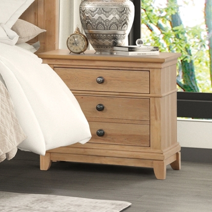 Furniture Of America Mchenry Farmhouse Natural Oak Nightstand Model FM7706NT-N