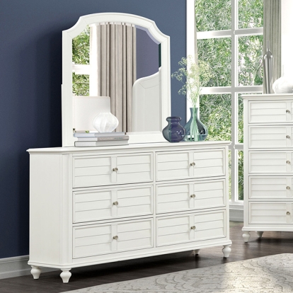 Furniture Of America Whitehaven Transitional/Coastal Antique White Dresser Model FM7708WH-D