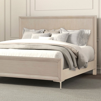 Furniture Of America Bashford Modern Contemporary Natural Oak Bed Model FM79008NT-Queen Bed