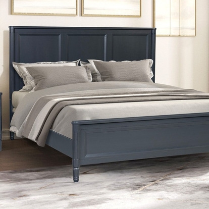 Furniture Of America Altamira Modern French Malta Blue Bed Model FM79012BL-Queen Bed