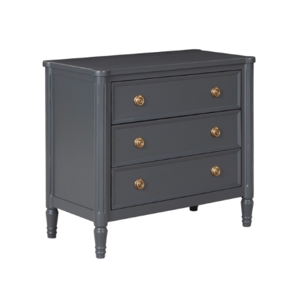 Furniture Of America Altamira Modern French Malta Blue Oversized Nightstand Model FM79012BL-N2