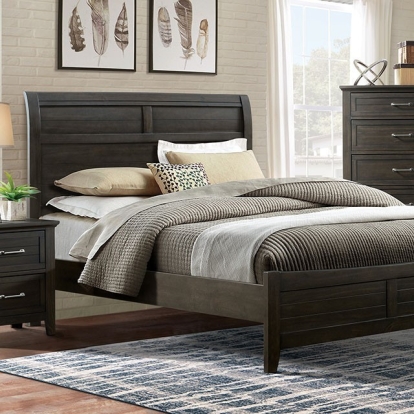 Furniture Of America Alaina Transitional Walnut Bed Model FOA7916-E.King Bed