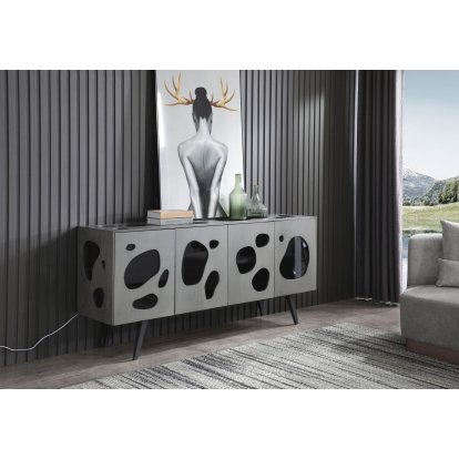 LA Furniture Fontana Modern Grey Buffet VGVCG2029-GRY-A-BUF Contemporary Style by Vig Furnitrue Number 77793 Catch Home Goods