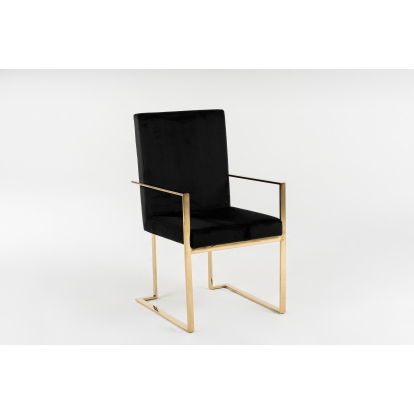 LA Furniture Fowler Modern Black Velvet Dining Chair VGVCB8866A Contemporary Style by Vig Furnitrue Number 77352 Catch Home Goods