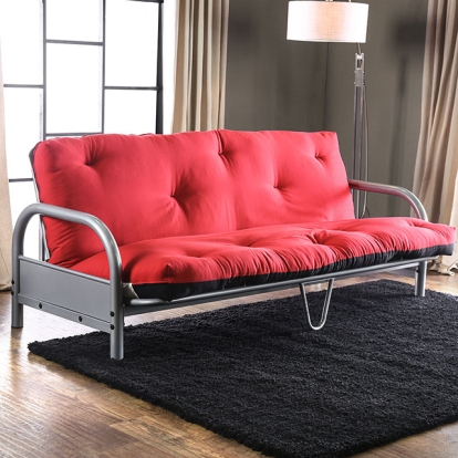 Furniture Of America Aksel Contemporary Black/Red Futon Mattress Model FP-2417BR