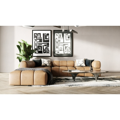 LA Furniture Everest Modern Brown Leather Modular Sectional Sofa VGOD-ZW-23118-MOD Contemporary Style by Vig Furnitrue Number 83539|83540|83541|83543 Catch Home Goods