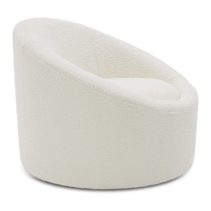LA Furniture Frontier Glam White Fabric Accent Chair VGOD-ZW-993-WHT-CH Contemporary Style by Vig Furnitrue Number 80291|80291A Catch Home Goods