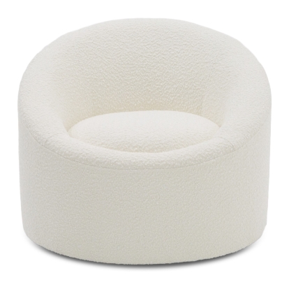 LA Furniture Frontier Glam White Fabric Accent Chair VGOD-ZW-993-WHT-CH Contemporary Style by Vig Furnitrue Number 80291|80291A Catch Home Goods