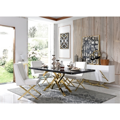 LA Furniture Legend Modern White & Gold Buffet VGVCG8111-WHTGLD Contemporary Style by Vig Furnitrue Number 73909A Catch Home Goods