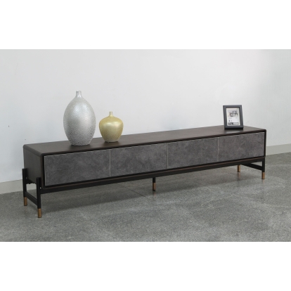 LA Furniture Gabrielle Contemporary Acacia & Gold TV Stand VGGU5425TV-1-WAL-TV Contemporary Style by Vig Furnitrue Number 78378 Catch Home Goods