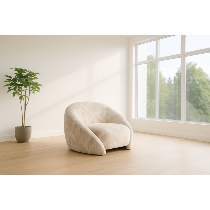 LA Furniture Gentle Modern Beige Pattern Fabric Accent Chair VGOD-ZW-24037-CHR-BGE Contemporary Style by Vig Furnitrue Number 83149|83149A Catch Home Goods