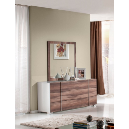 LA Furniture Giovanna Italian Mid-Century Cherry Mirror VGACGIOVANNA-MIR Contemporary Style by Vig Furnitrue Number 71967 Catch Home Goods