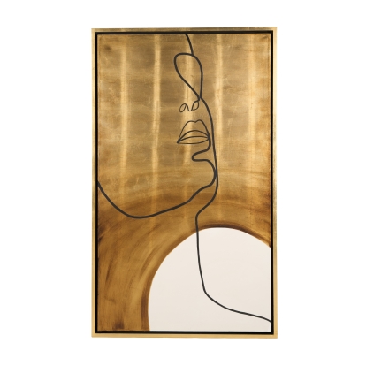 LA Furniture Golden Face Modern 35" x 59" Painting VGVA-CO2305 Contemporary Style by Vig Furnitrue Number 81951 Catch Home Goods