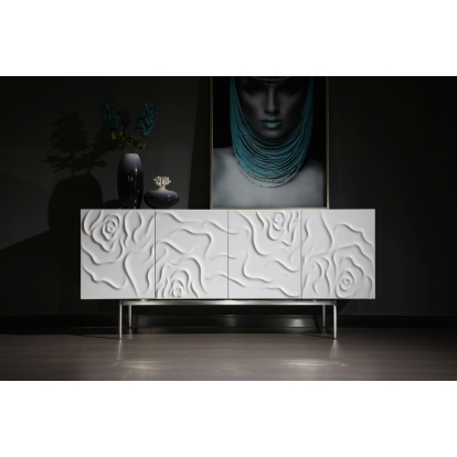 LA Furniture Gwen Modern White High Gloss Buffet VGVCG2007-BUF-WHT Contemporary Style by Vig Furnitrue Number 77624 Catch Home Goods