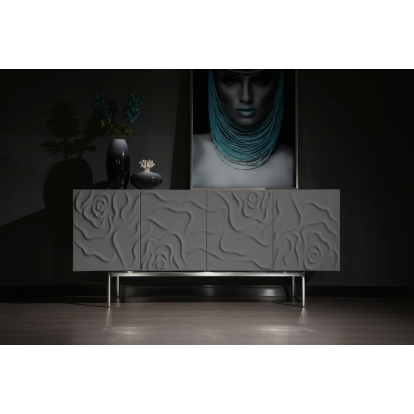 LA Furniture Gwen Modern Grey High Gloss Buffet VGVCG2007-GS-GRY-BUF Contemporary Style by Vig Furnitrue Number 78574 Catch Home Goods