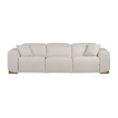 LA Furniture Hagerty Modern Off-White Fabric Sofa With 2 Power Recliners VGKV-KM.6035-OW Contemporary Style by Vig Furnitrue Number 81396 Catch Home Goods