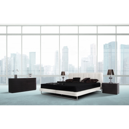 LA Furniture Eastern King Heather Modern White Bedroom Bed VGKKB-259-WHT-EK Contemporary Style by Vig Furnitrue Number 15120 Catch Home Goods