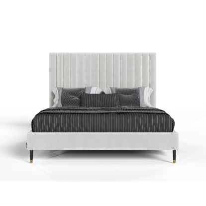 LA Furniture Hemlock Contemporary White Fabric Bed VGKK-B606-WHT-BED-C Contemporary Style by Vig Furnitrue Number 79765|79766 Catch Home Goods