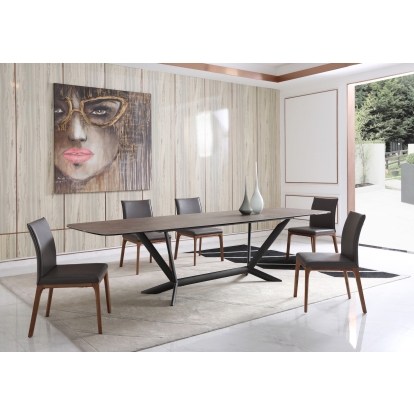 LA Furniture Herzog Modern Grey Ceramic Dining Table VGVCT1860-DT Contemporary Style by Vig Furnitrue Number 77268 Catch Home Goods