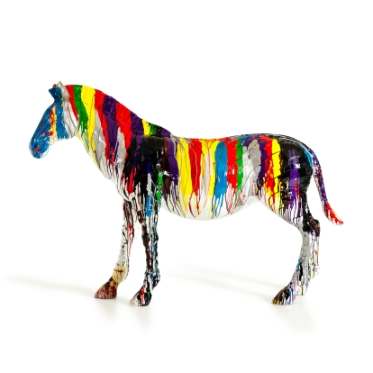 LA Furniture Large Rainbow Zebra Sculpture VGTHTH-171 Contemporary Style by Vig Furnitrue Number 71061 Catch Home Goods