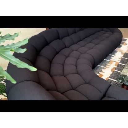 LA Furniture Yolonda Black Fabric Sectional Sofa VGEV-2126B-BLK Contemporary Style by Vig Furnitrue Number 82845 Catch Home Goods