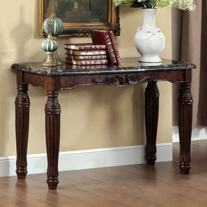Furniture Of America Brampton Traditional Espresso/Black Sofa Table Model CM4292EX-S