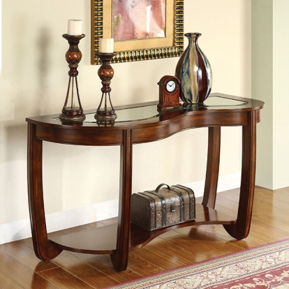 Furniture Of America Crystal Falls Transitional Dark Cherry Sofa Table Model CM4336S