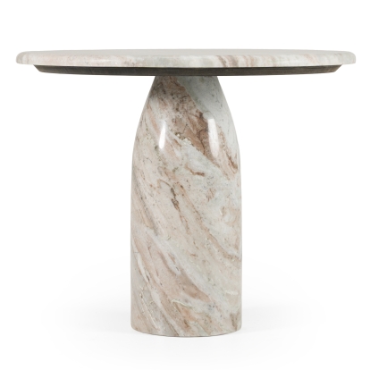 LA Furniture Isaac Modern Natural Marble Round Coffee Table VGNR-NI90040 Contemporary Style by Vig Furnitrue Number 83194 Catch Home Goods