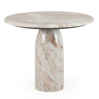 LA Furniture Isaac Modern Natural Marble Round Coffee Table VGNR-NI90040 Contemporary Style by Vig Furnitrue Number 83194 Catch Home Goods