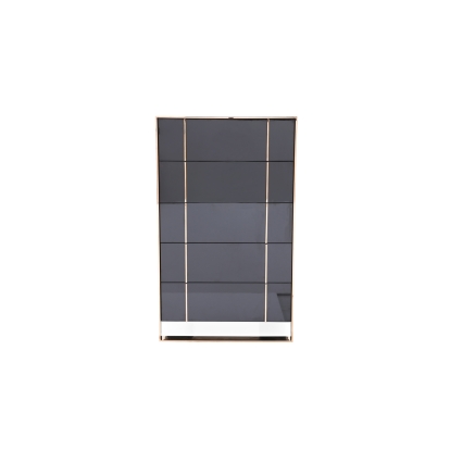 LA Furniture Cartier Modern Black & Rosegold Chest VGVCJ-A002-5H Contemporary Style by Vig Furnitrue Number 71990 Catch Home Goods