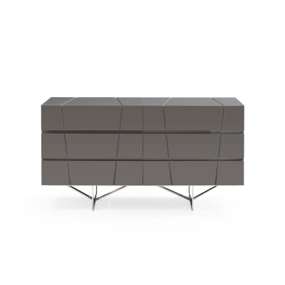 LA Furniture Chrysler Modern Grey Bedroom Set VGVCBD8978-SET-GRY Contemporary Style by Vig Furnitrue Number 74981|74982 Catch Home Goods