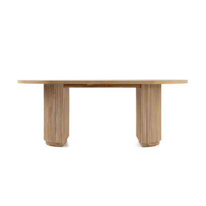 LA Furniture Jacobson Modern Natural Acacia Oval Dining Table VGWD-LYO-DT Contemporary Style by Vig Furnitrue Number 81740 Catch Home Goods