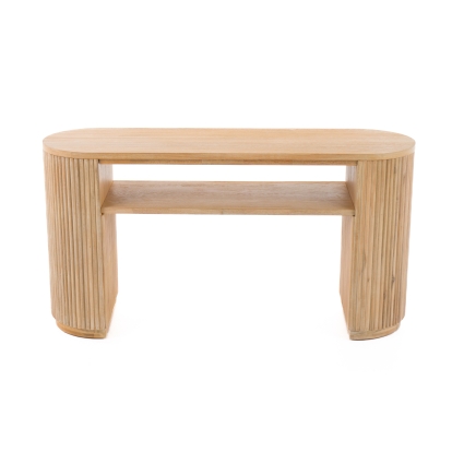 LA Furniture Jacobson Modern Natural Acacia Console Table VGWD-LYO-LT2 Contemporary Style by Vig Furnitrue Number 81742 Catch Home Goods