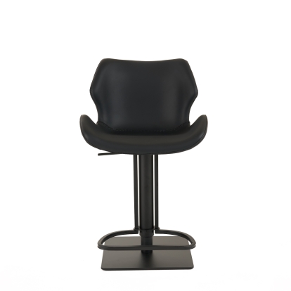 LA Furniture Jaffee Industrial Black Eco-Leather Bar Stool VGHR5404GB-BLK Contemporary Style by Vig Furnitrue Number 81694 Catch Home Goods