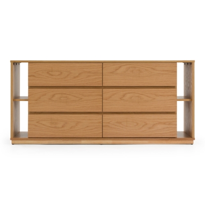 LA Furniture Jagger Modern Natural Oak Dresser VGMA-BR-55-DRS-NAT Contemporary Style by Vig Furnitrue Number 83043 Catch Home Goods