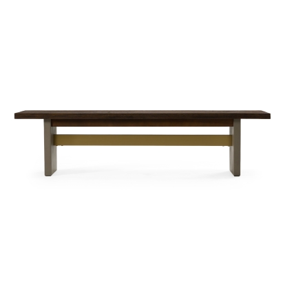 LA Furniture June Modern Dark Grey Concrete & Walnut Dining Bench VGGR639080-WAL-BENCH Contemporary Style by Vig Furnitrue Number 78558A Catch Home Goods