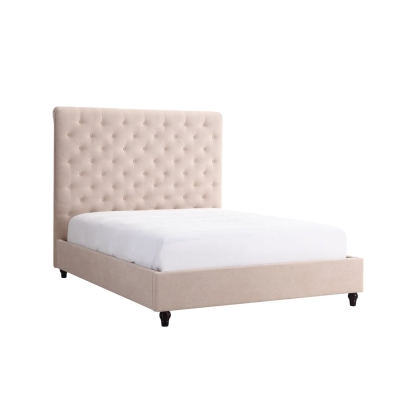 LA Furniture Eastern King Garland Modern Beige Fabric Bed VGJY-602-BGE-EK Contemporary Style by Vig Furnitrue Number 75367 Catch Home Goods