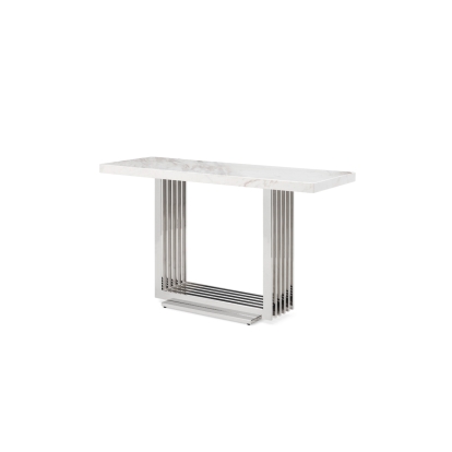 LA Furniture Kingsley Modern Marble & Stainless Steel Console Table VGVCK8933-STL Contemporary Style by Vig Furnitrue Number 75538 Catch Home Goods