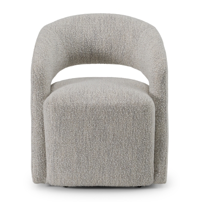 LA Furniture Kadoka Modern Light Grey Fabric Dining Chair with Castor Wheels VGKK-KF-Y2228-LTGRY Contemporary Style by Vig Furnitrue Number 82724 Catch Home Goods