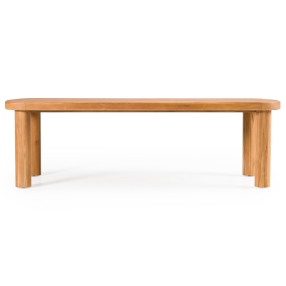 LA Furniture Kamari Outdoor Natural Teak Dining Table VGEF-LAREDO-DT Contemporary Style by Vig Furnitrue Number 83434 Catch Home Goods