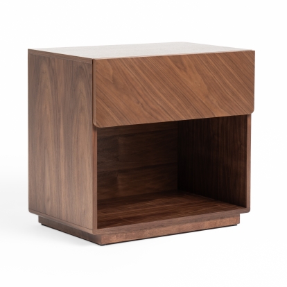 LA Furniture Kamela- Modern Walnut Nightstand VGMA-BR-128-NS Contemporary Style by Vig Furnitrue Number 80175 Catch Home Goods